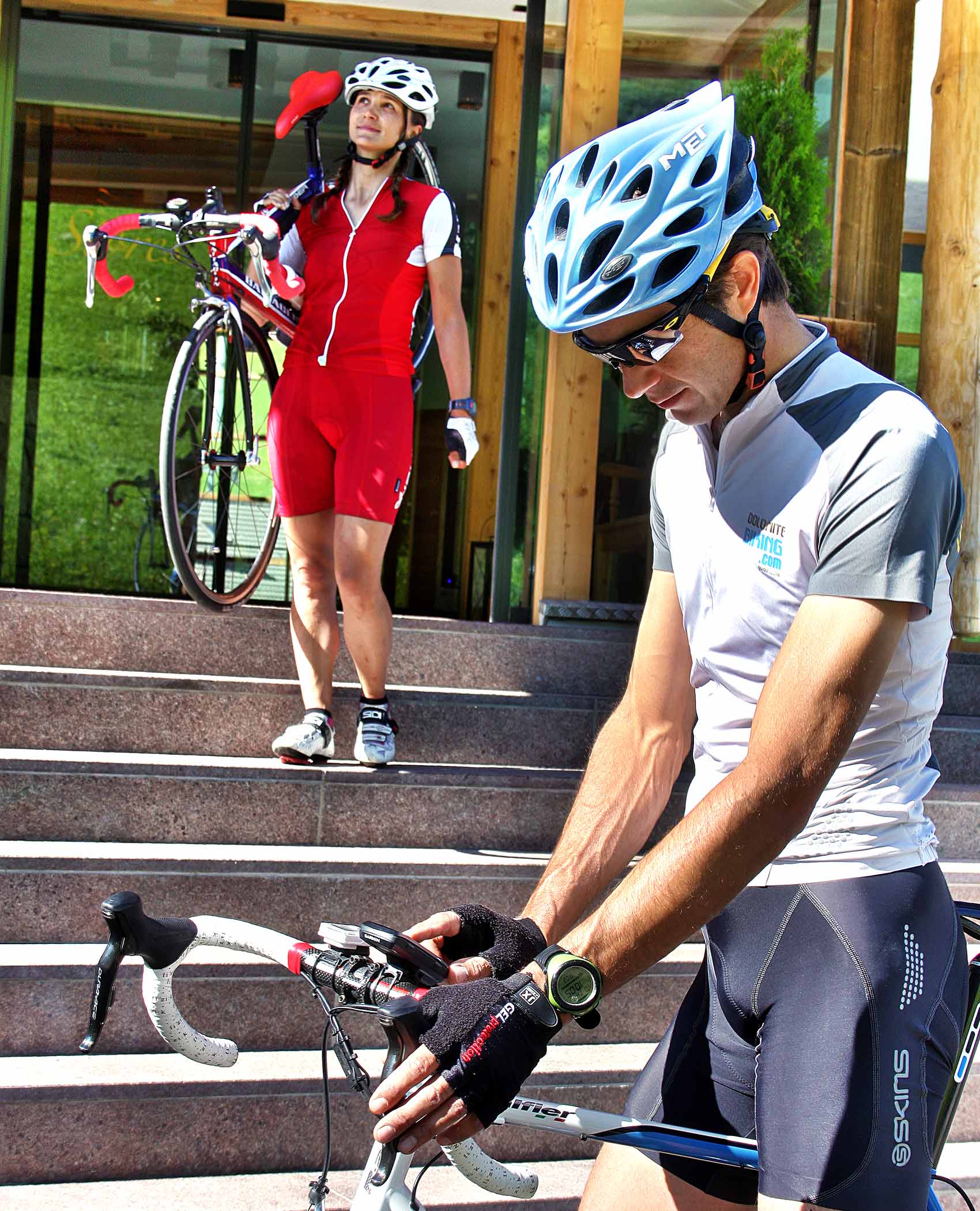 Start Radtour vor dem Hotel Störes