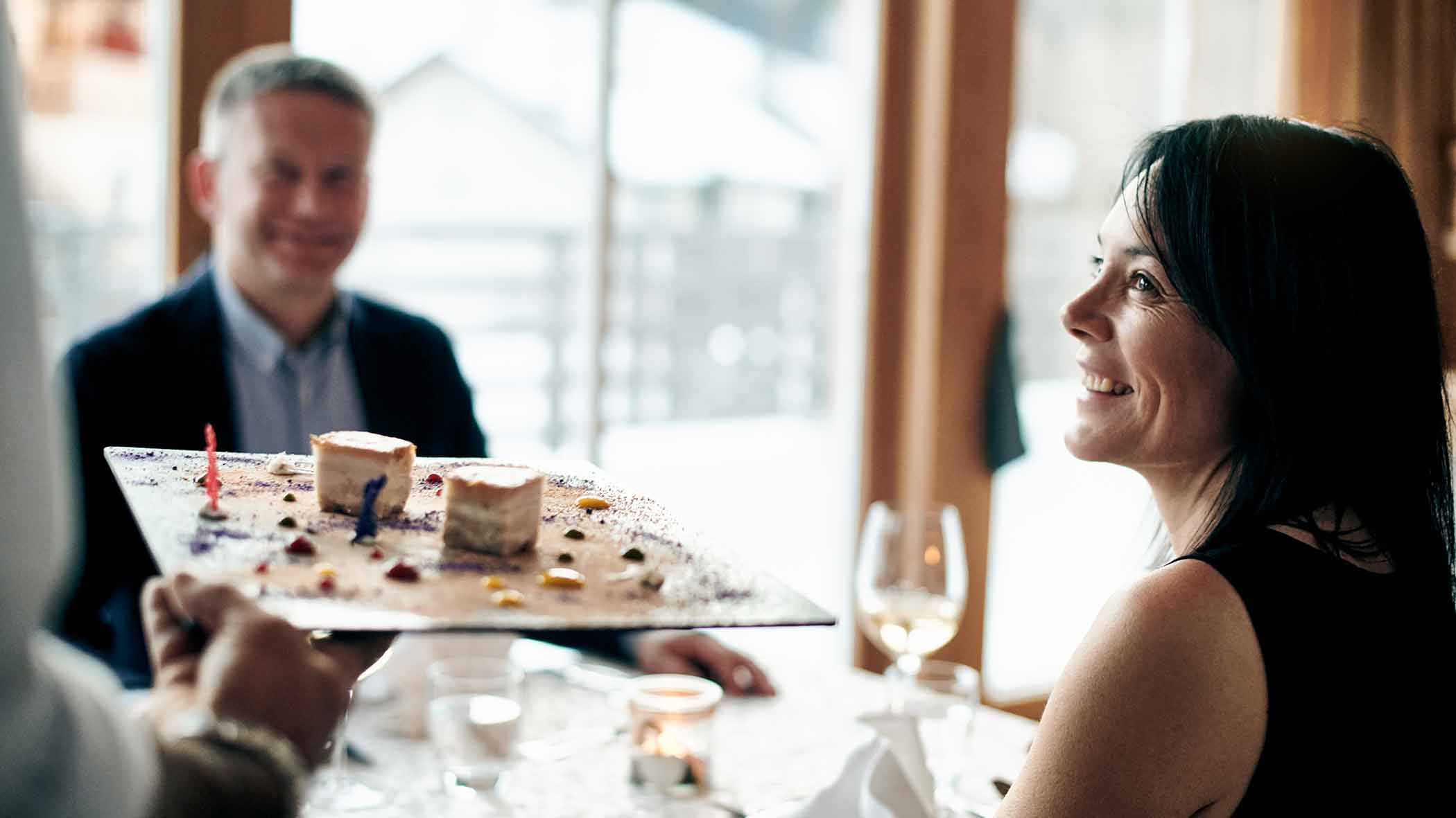 Man & woman - dinner at Hotel Störes