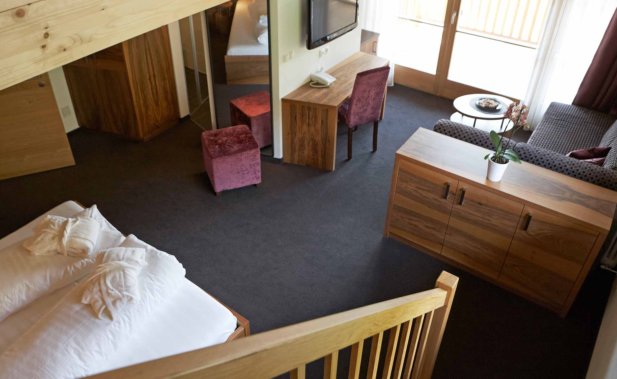 Family Suite Piz - Ansicht Treppe | Hotel Störes